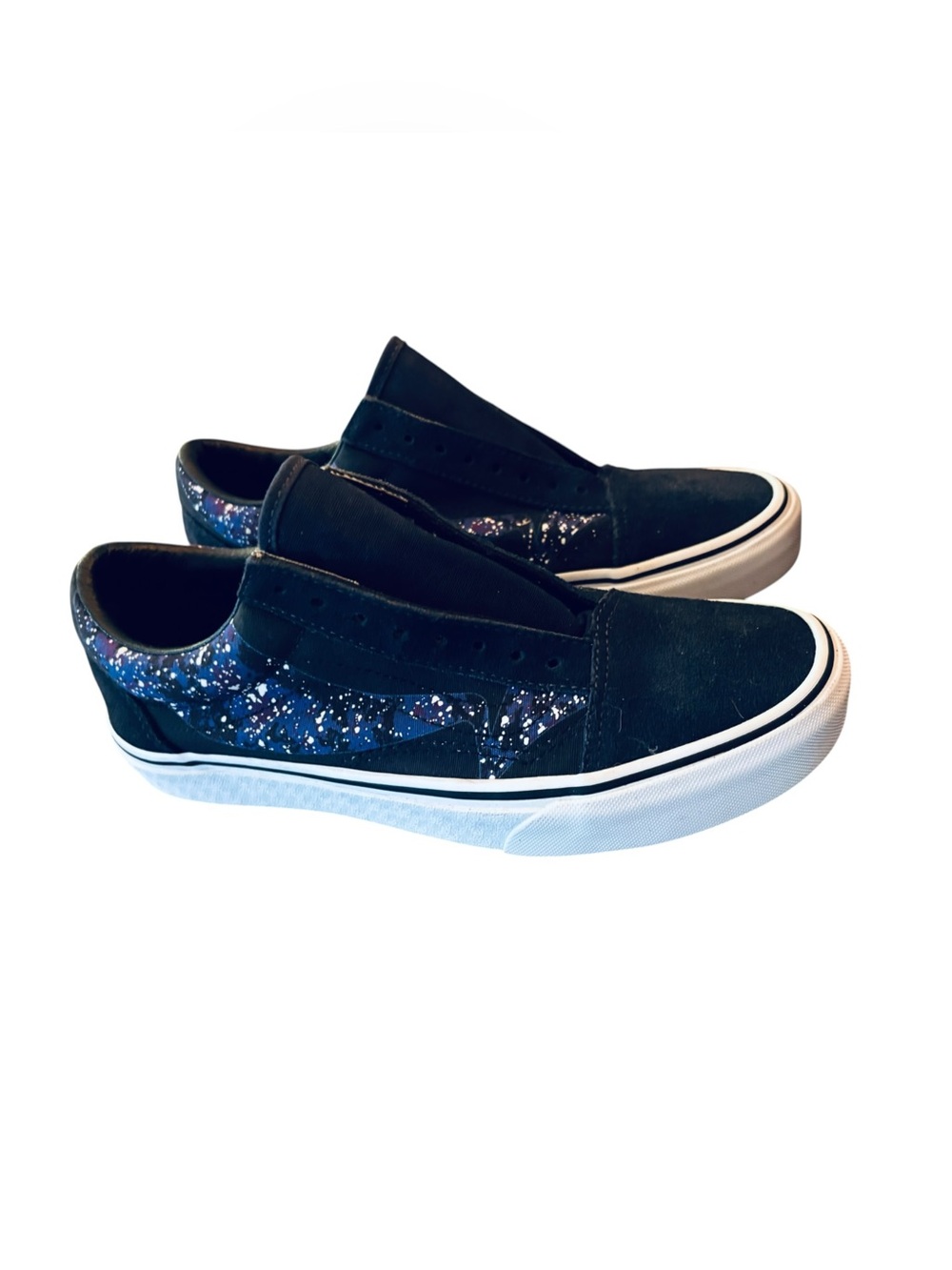 NWOT Vans Old Skool 'Warp' sneakers in a Galaxy/Parisian Night